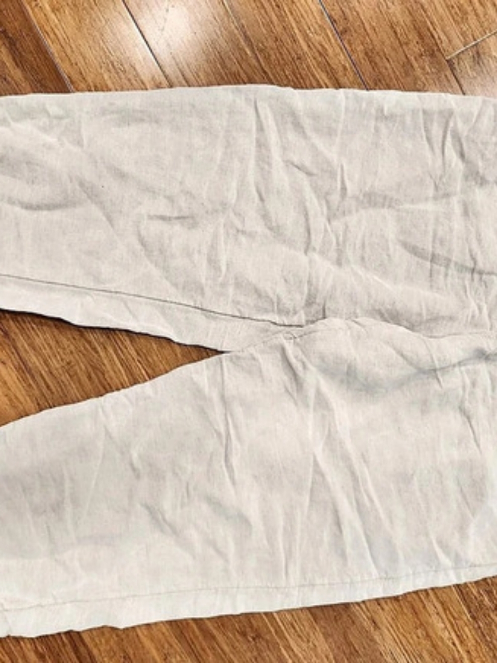 H&Medium Linen Blend Cropped Pants Size Medium
